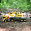 Picture of MAXX ACTION REALISTIC 'LIGHTS & SOUNDS' 1-16 TRUCK LONG HAULER WITH EXCAVATOR TRUCK