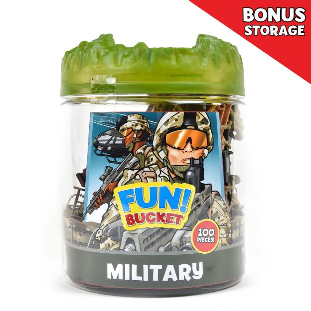 Picture of FUN BUCKET PLAYSET MILITARY BATTLE GROUP