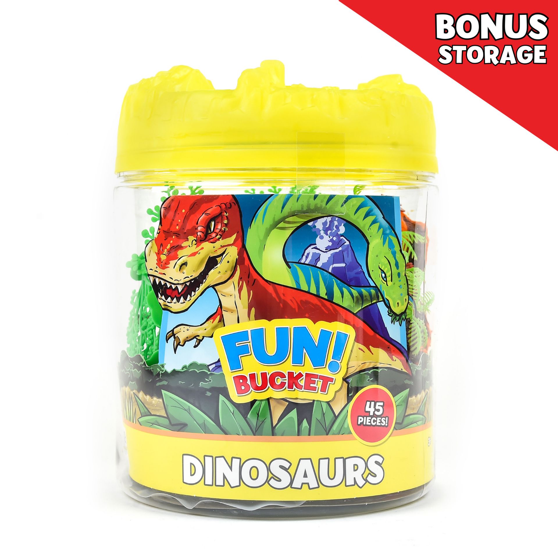 FUN BUCKET PLAYSET DINOSAURS