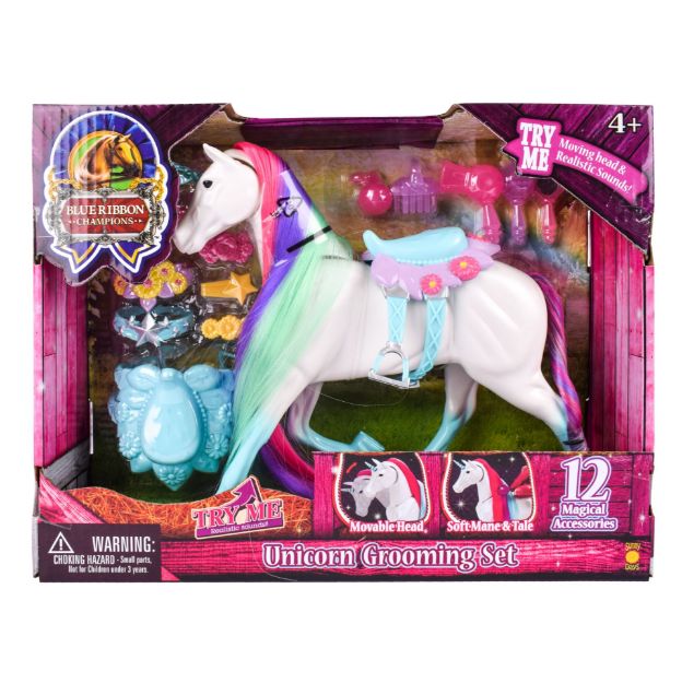Picture of BLUE RIBBON CHAMPIONS FANTASY UNICORN GROOMING SET
